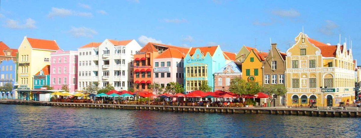 Handelskade in Willemstad, Curacao